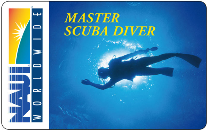 NAUI マスター スクーバ ダイバー